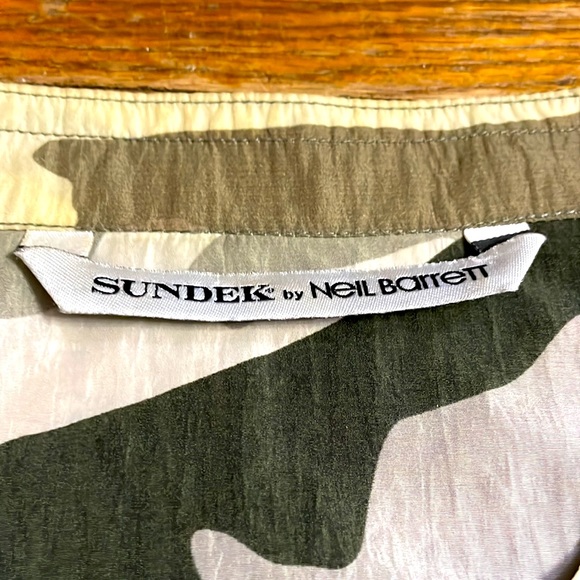 Sundek by Neil Barrett camouflage nylon bomber jacket, size large - Picture 9 of 11